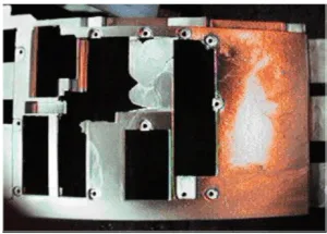 Figure 2b) Casting showing problem predicted in figure 2a)