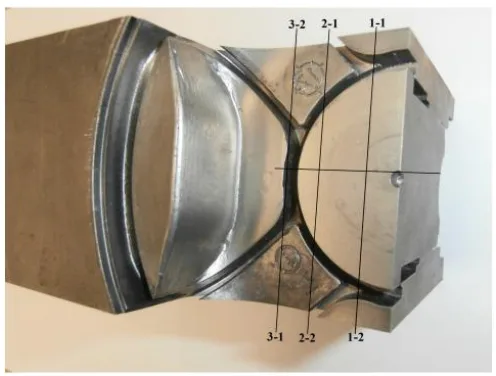 Fig.3 Sampling procedure from the mold part