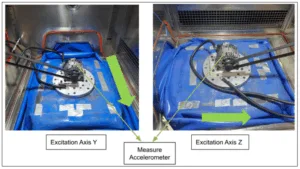 Figure 2. Alternator resonance frequency characterization test setup