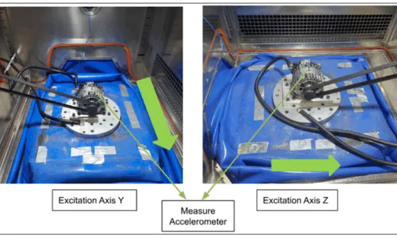 Figure 2. Alternator resonance frequency characterization test setup