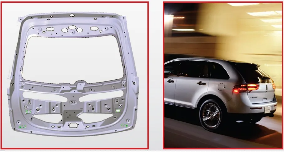 Figure 7. Magnesium Lincoln MKT lift gate (Die Casting Engineer, 2010)