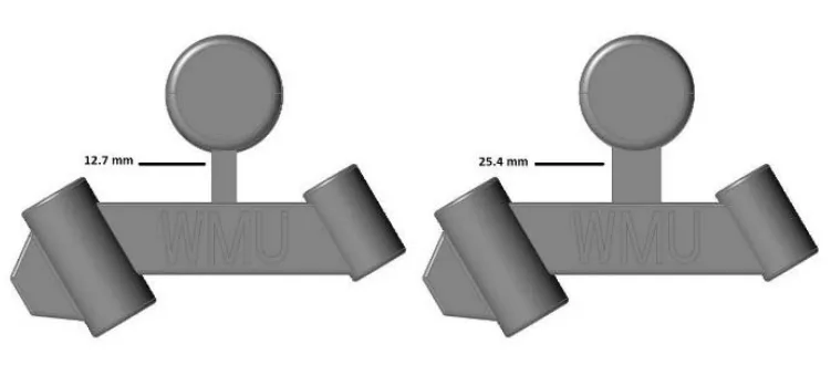 Figure 1. CAD image of Shrinkage model