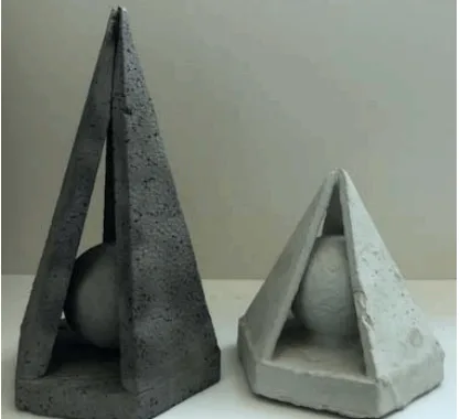 Figure 11. Casting produced by gray iron lost foam (left) and aluminum investment