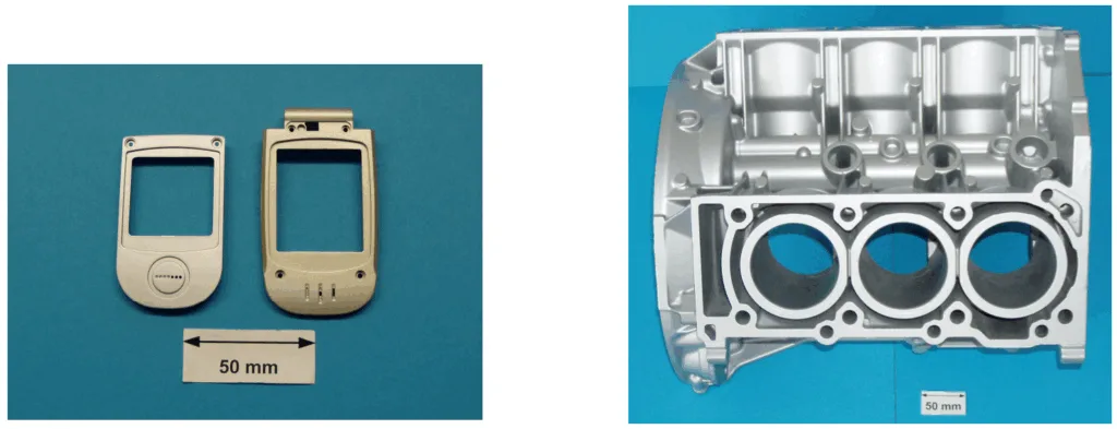 Figure 4 - Mobile phone (Mg) Figure 5 - Zylinder crank housing (Al)
(source: Honsel, Germany)