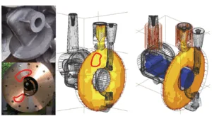 Fig. 3 Troubleshooting and improvement of an aluminium-alloy casting