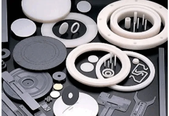 Fig. 3. Examples of dense ceramic components of manufacturing equipment for semiconductor devices and liquid crystal display panels.