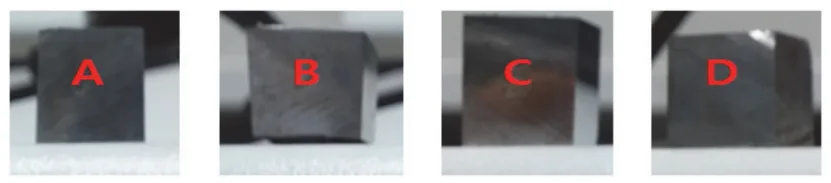 Fig. 3. The specimens to measure and analyze residual stress using XRD.
