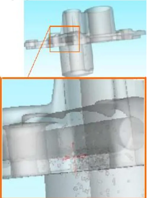 Fig. 5. Reconstruction of the numerical 3D model of an Oil Pump component with Computerized Tomography