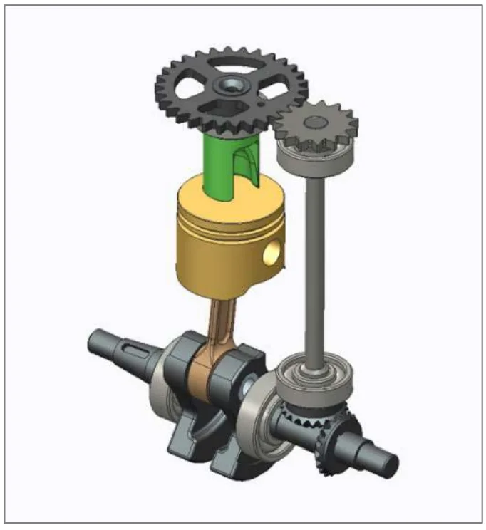 Figure 4. RCV rotary valve timing drive.