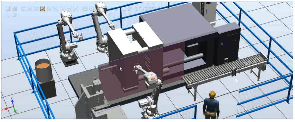 Fig. 8. Production line design structure