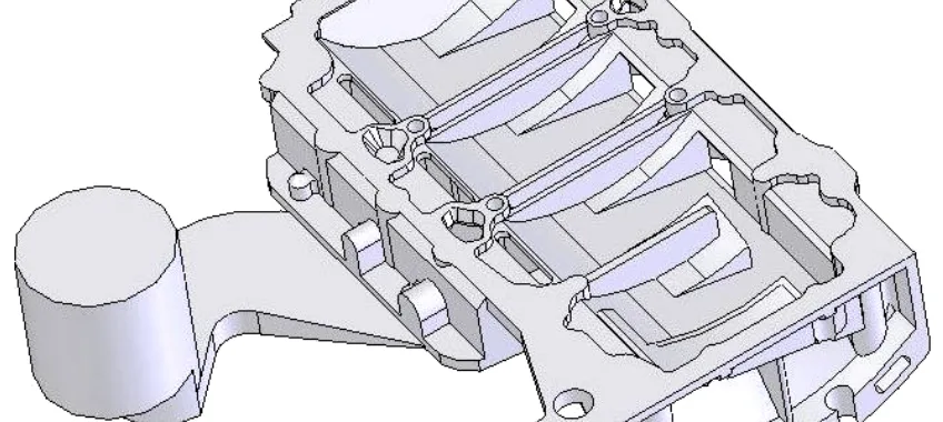 Fig. 1: Geometry of Ladder frame part used for simulation