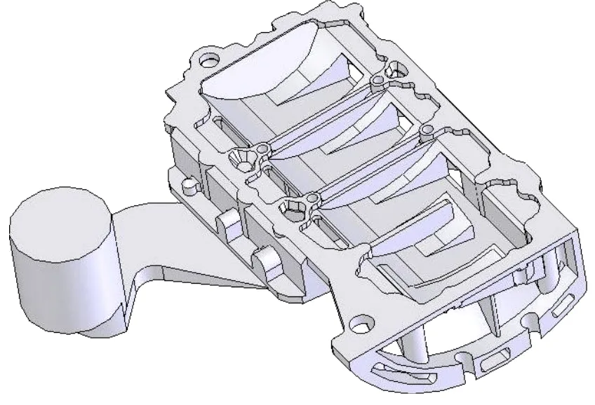 Fig. 1: Geometry of Ladder frame part used for simulation