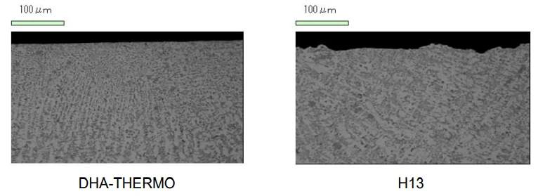 Figure 7 Optical micrographs taken from biscuit surface.
