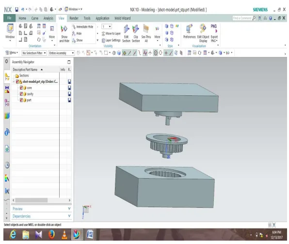 Fig -3: Core &C Cavity Extraction of Clutch Hub