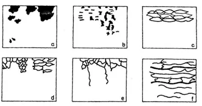 Fig. 2 Basic types of specific corrosion attack of Al alloys [4]