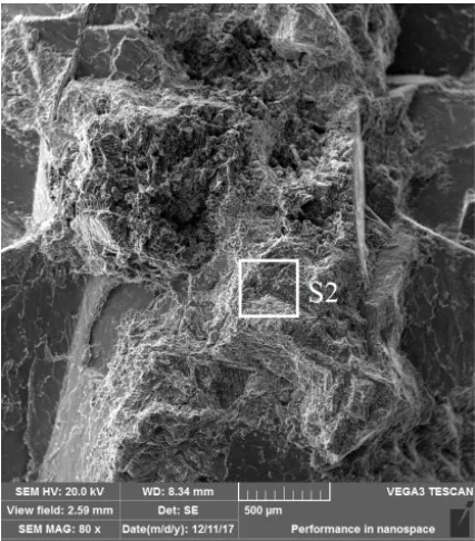 Fig. 8 Area analysis of the sample