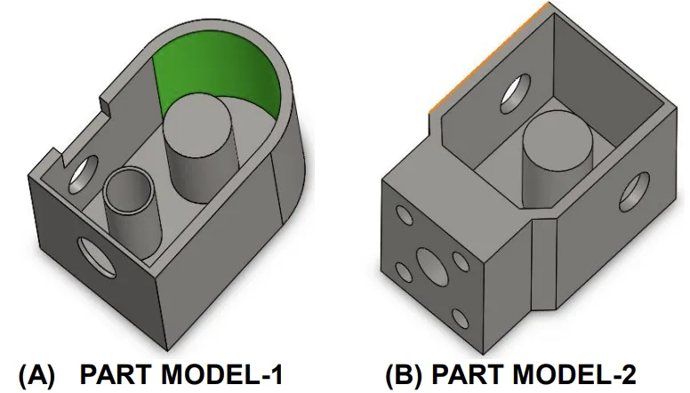 FIGURE 6: FEATURE BASED PART MODELS