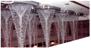 Figure 1.2: Water exit from the mould