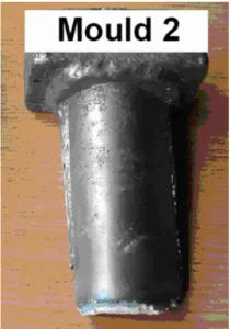 Fig. 6. Cast from experiment no. 2