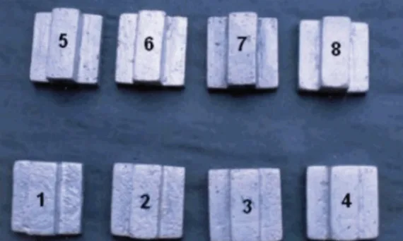 Fig 3 Photograph of Aluminum alloys sand castings