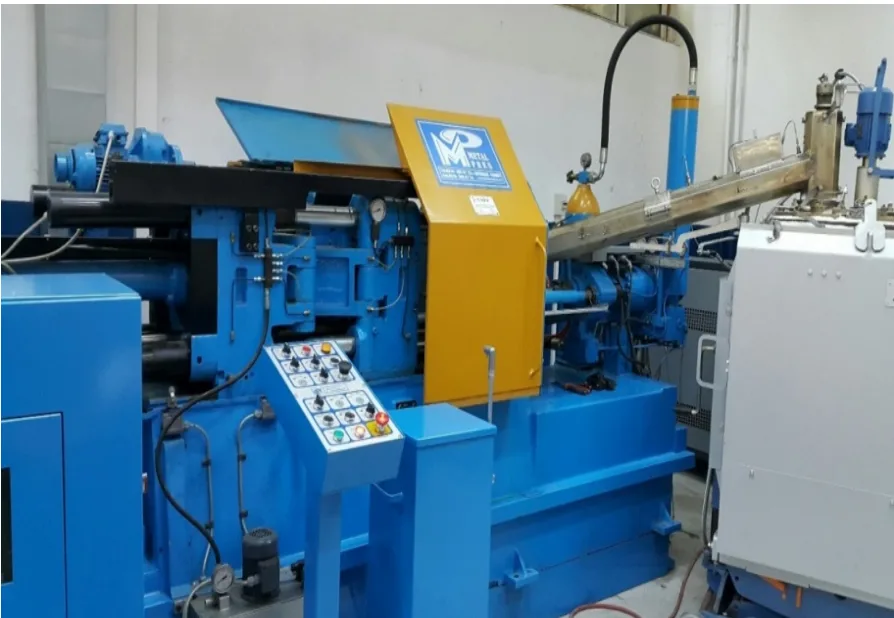 Fig. 1. Metal Pres MP100 die cast cold chamber machine