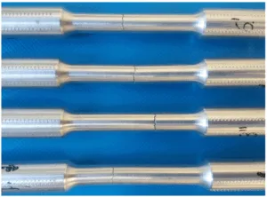 Fig. 10. Samples after a tensile test
