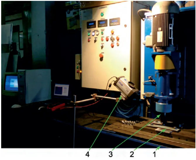 Figure 1. FSW experimental technique from ISIM Timisoara