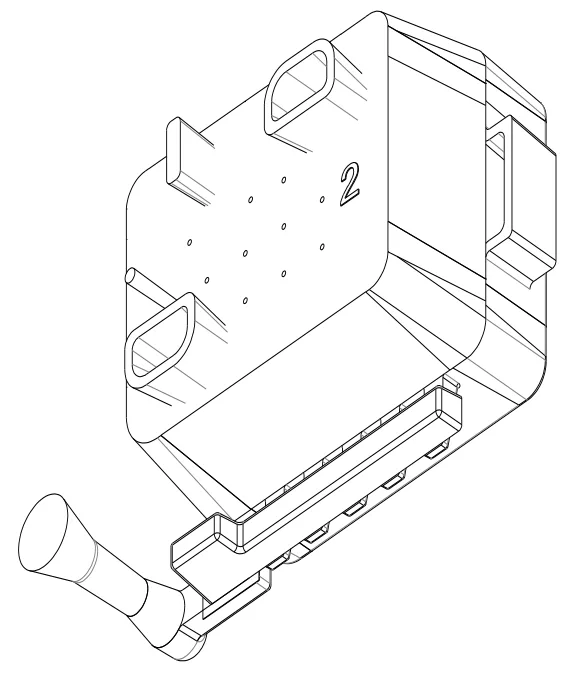 Fig. 2. Model of overall sand molding