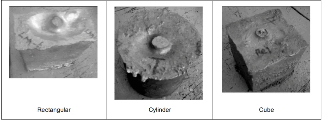 Figure 7: Solidified Castings of the Experimental Validation Studies
