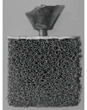 Figure 6 AlSi10MgMn sponge casting after 2 minutes of compressed air (10 bar) cleaning, 15 min of leaching in 1M HNO3 solution and 15 min of ultrasonic cleaning