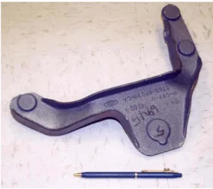 Figure 6: An ADI prototype bracket with a continuous 3mm wall.