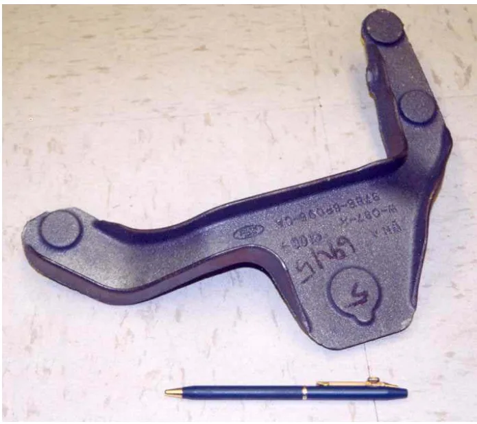 Figure 6: An ADI prototype bracket with a continuous 3mm wall.