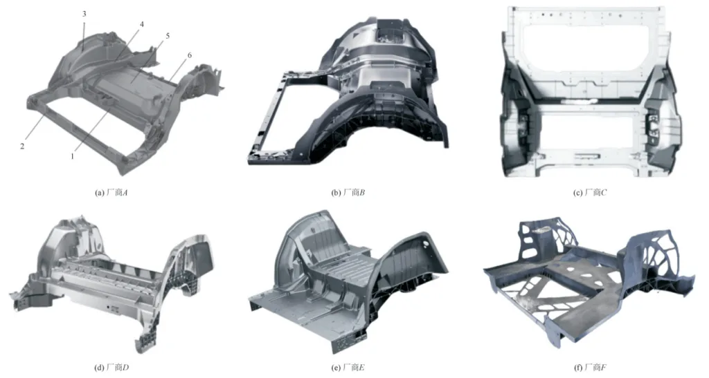 Fig.1 Integrated die-casting rear floor by automotive manufacturers