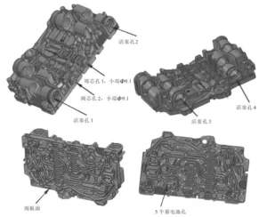 Fig. 1 3D model of aluminum valve plate for automobile