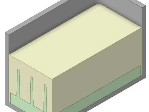 Figure 3 A 3D schematic of the computational domain