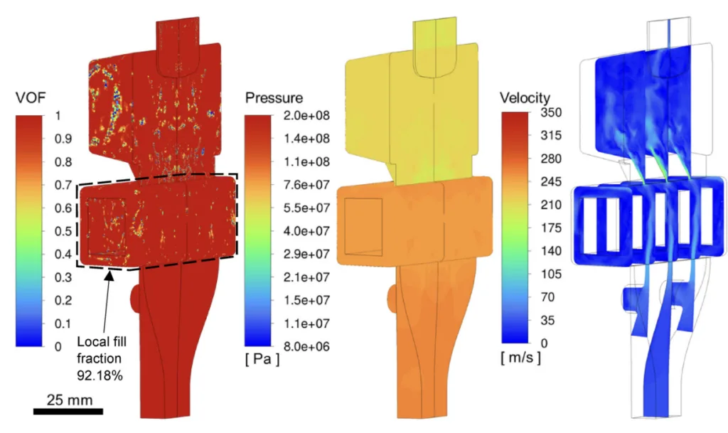 Figure 31. Solution on M3D at fill time 12.702 ms/fill fraction 86%.