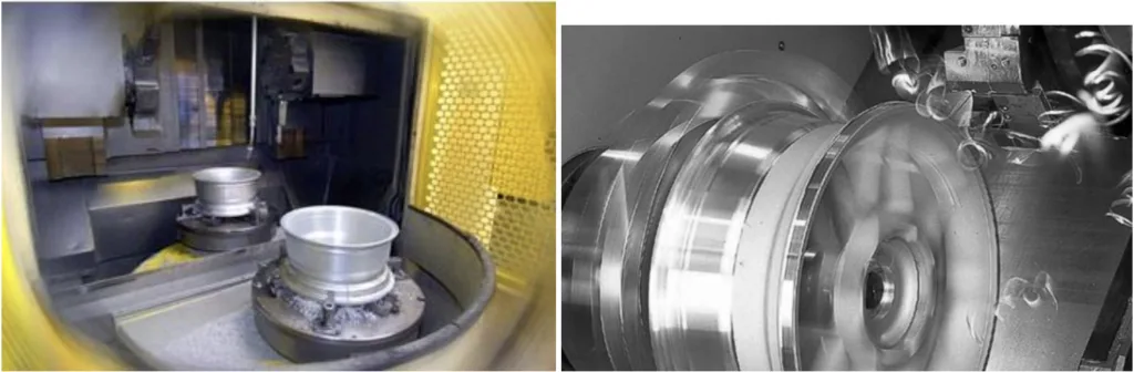 Fig. 3. Machining operations of wheel alloys.