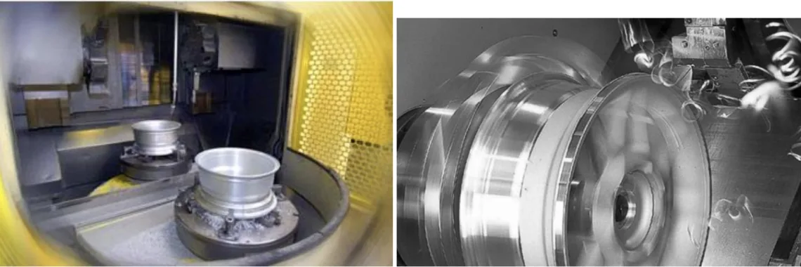 Fig. 3. Machining operations of wheel alloys.