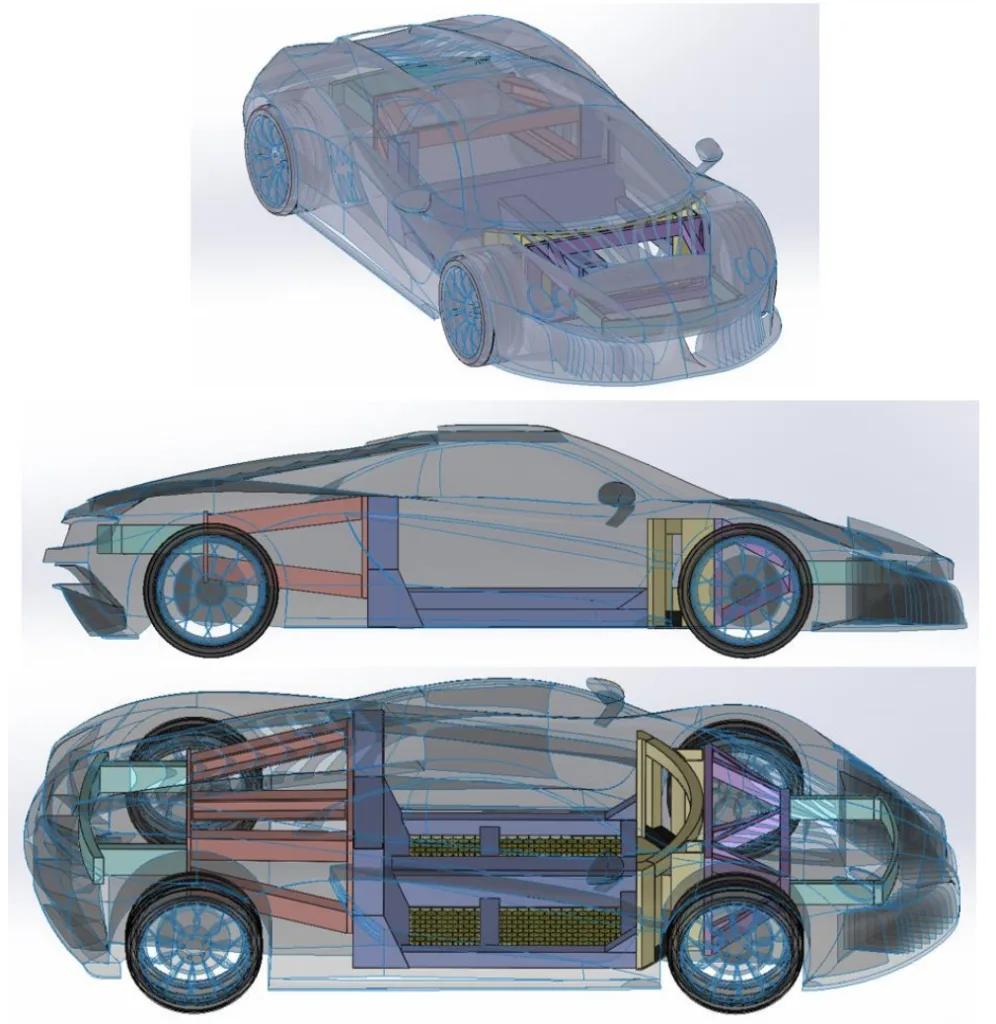 Figure 3.82: Modular platform and final design assembly