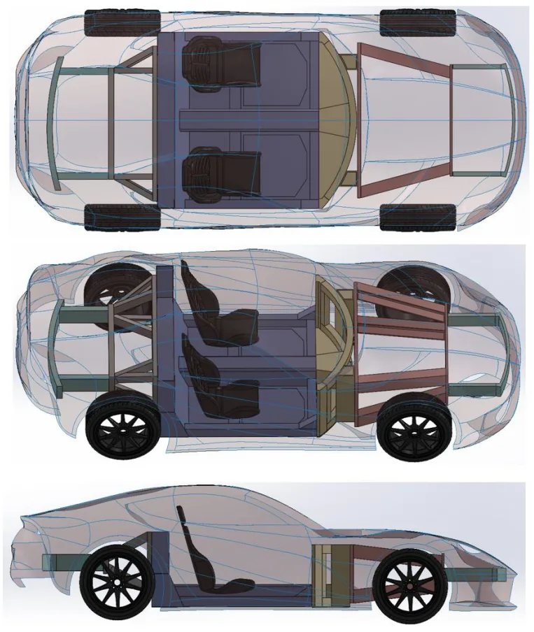 Figure 3.92: Modular platform for front engine