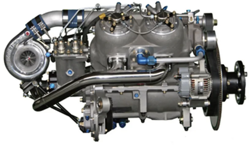 Fig. 9. Delta Hawk diesel aircraft piston engine [11] 