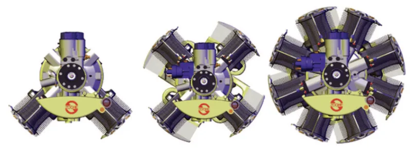 Fig. 10. Zoche aero-diesel ZO series diesel aircraft piston engines [20]