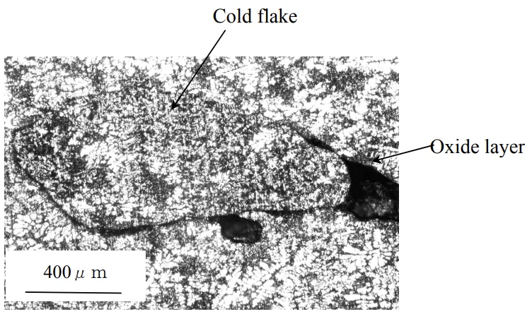 Fig. 1.13 Typical cold flakes having oxide layer