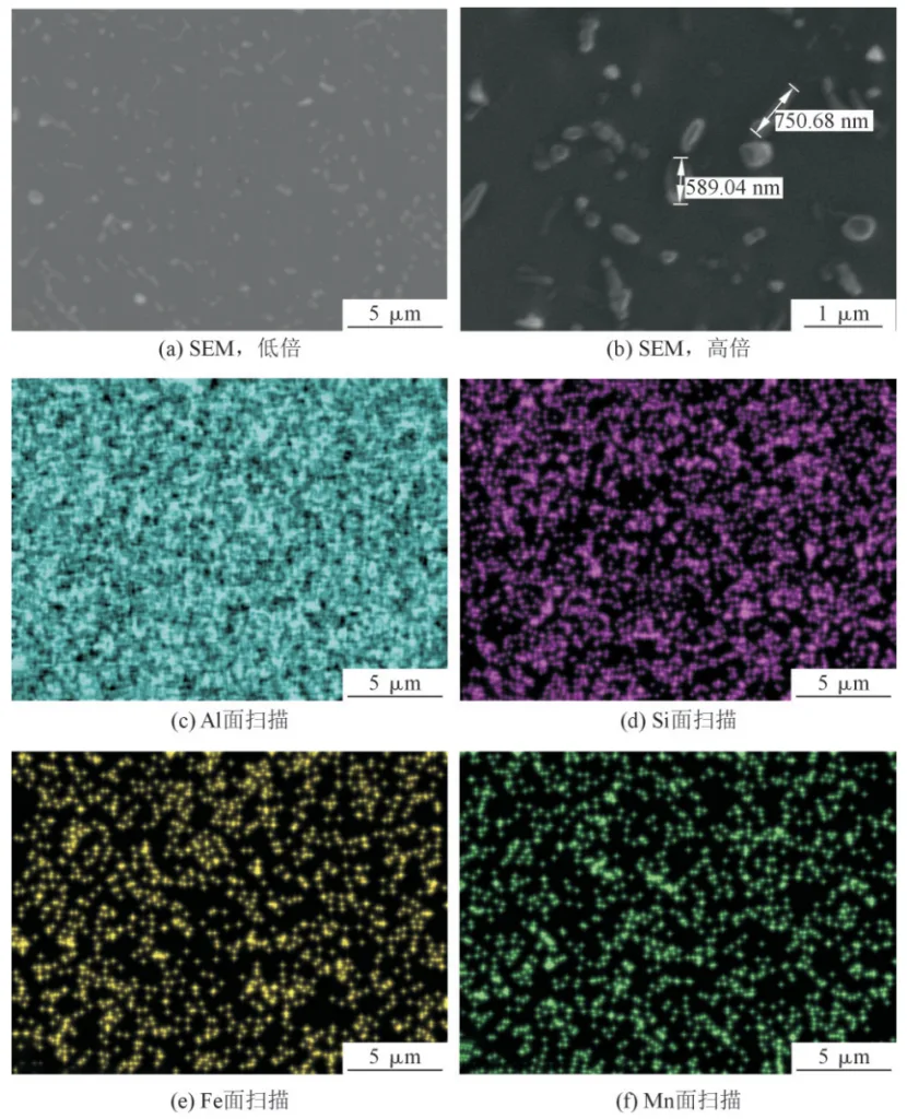 Fig.7 EDS mapping of precipitated phase