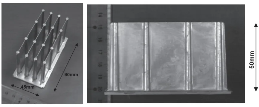 Casting of product of Al-25% Si with thin fins