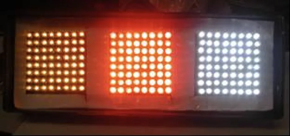 Fig. 10. LED tail lighting for vehicle