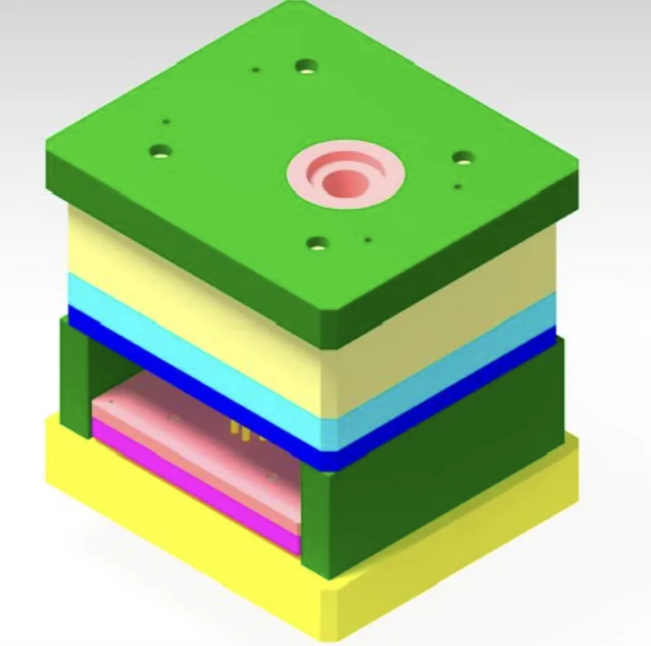 Fig: 10 Total assembly of three cavity die