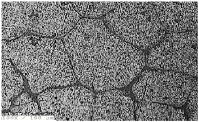 Figure 2. Base alloy- 17hrs of aging.